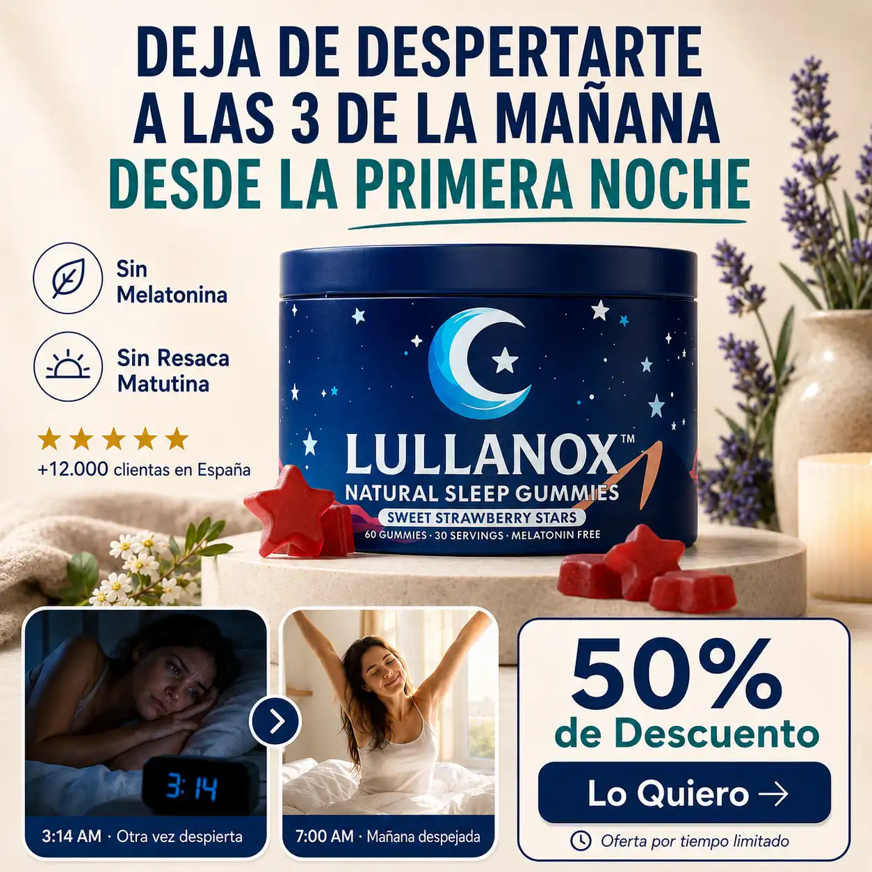 Lullanox™ - Deja de Despertarte a las 3 de la Mañana Desde la Primera Noche